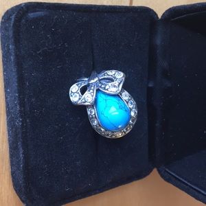 Sterling Silver Ring with a turquoise stone 8